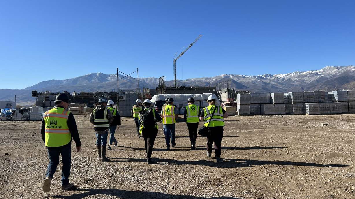 The site of Wasatch County School District's new high school in Heber City is pictured. Predictions say the district will have the highest percentage of student growth in Utah over the next few decades.