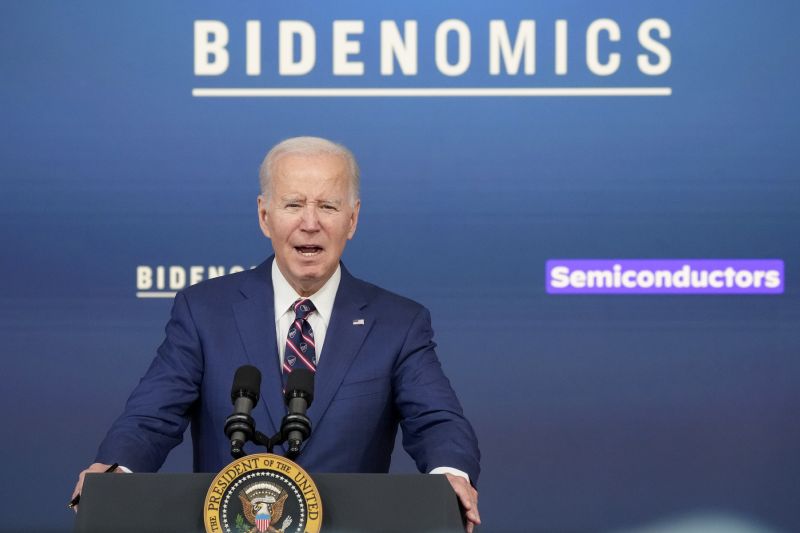 President Joe Biden speaks during an event on the economy, from the South Court Auditorium of the Eisenhower Executive Office Building on the White House complex, Oct. 23. Biden has a lot of unfinished business from his first term that he intends to continue if reelected.