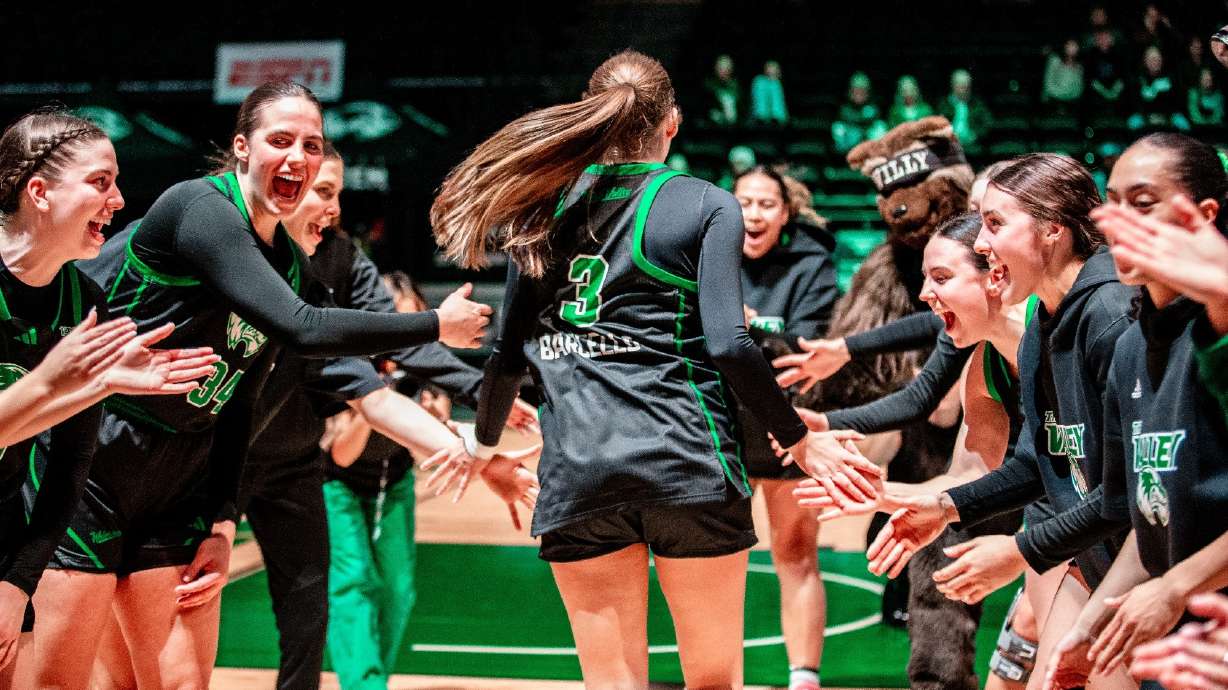 BYU transfer Amanda Barcello made her debut for Utah Valley during a 56-55 win over Weber State, Monday, Nov. 6, 2023 at the UCCU Center in Orem.