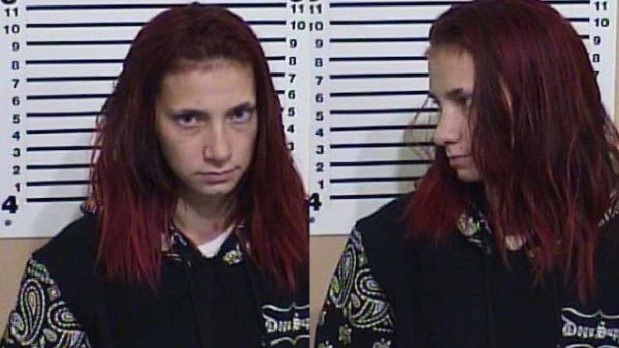 A 22-year-old woman was arrested in Idaho Falls after police said they found her baby covered in feces in a cold car, with a dog and a sex offender.