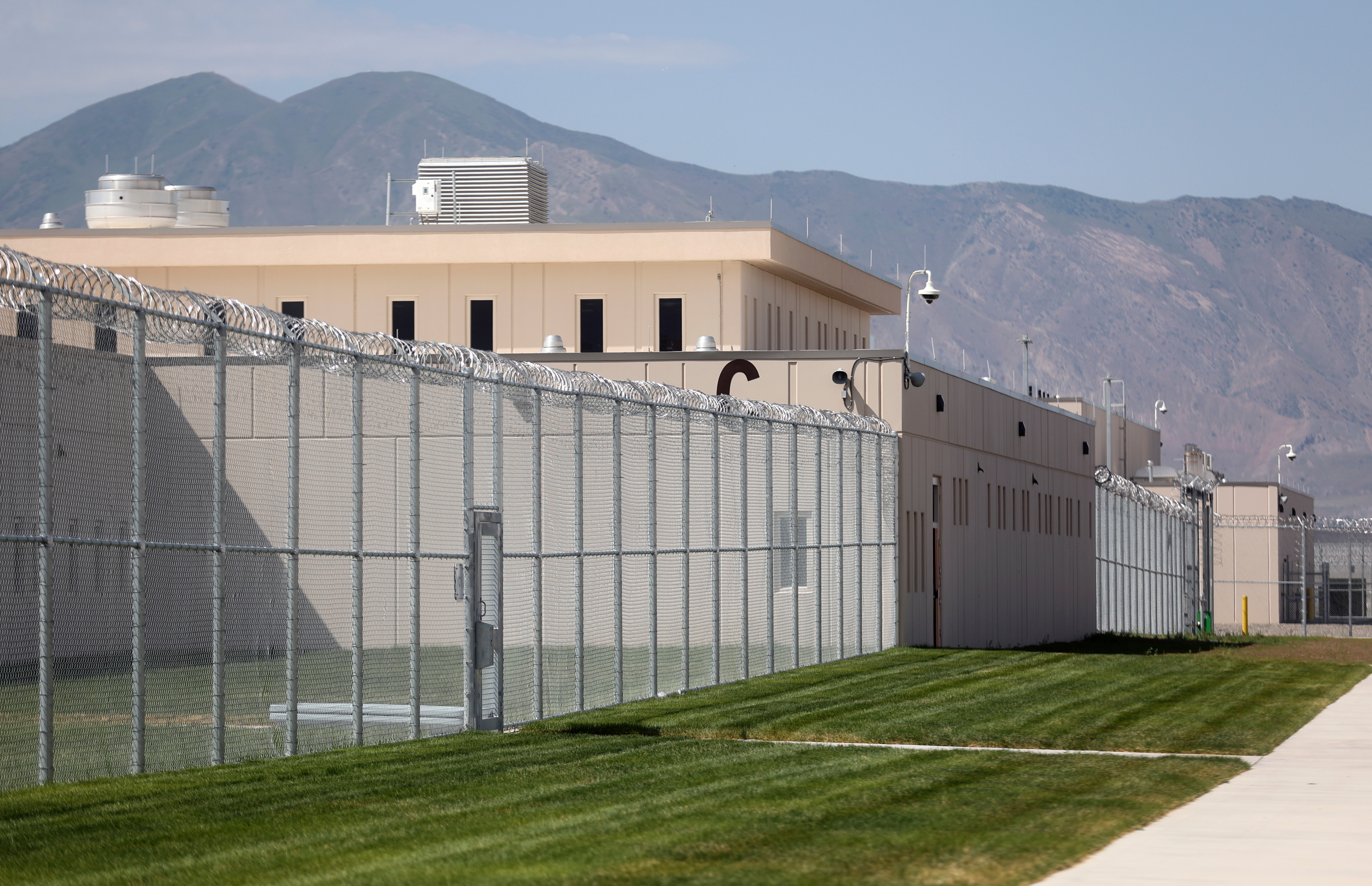 The new Utah State Correctional Facility is pictured in Salt Lake City on June 30, 2022. A new legislative audit recommends changes to address low staffing at the prison, which poses safety risks for inmates and officers.