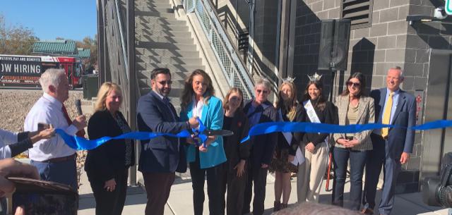 A ribbon-cutting was held at the new pedestrian bridge at Provo Central Station, opening the bridge for residents and UTA passengers to cross the rails without threat of danger.