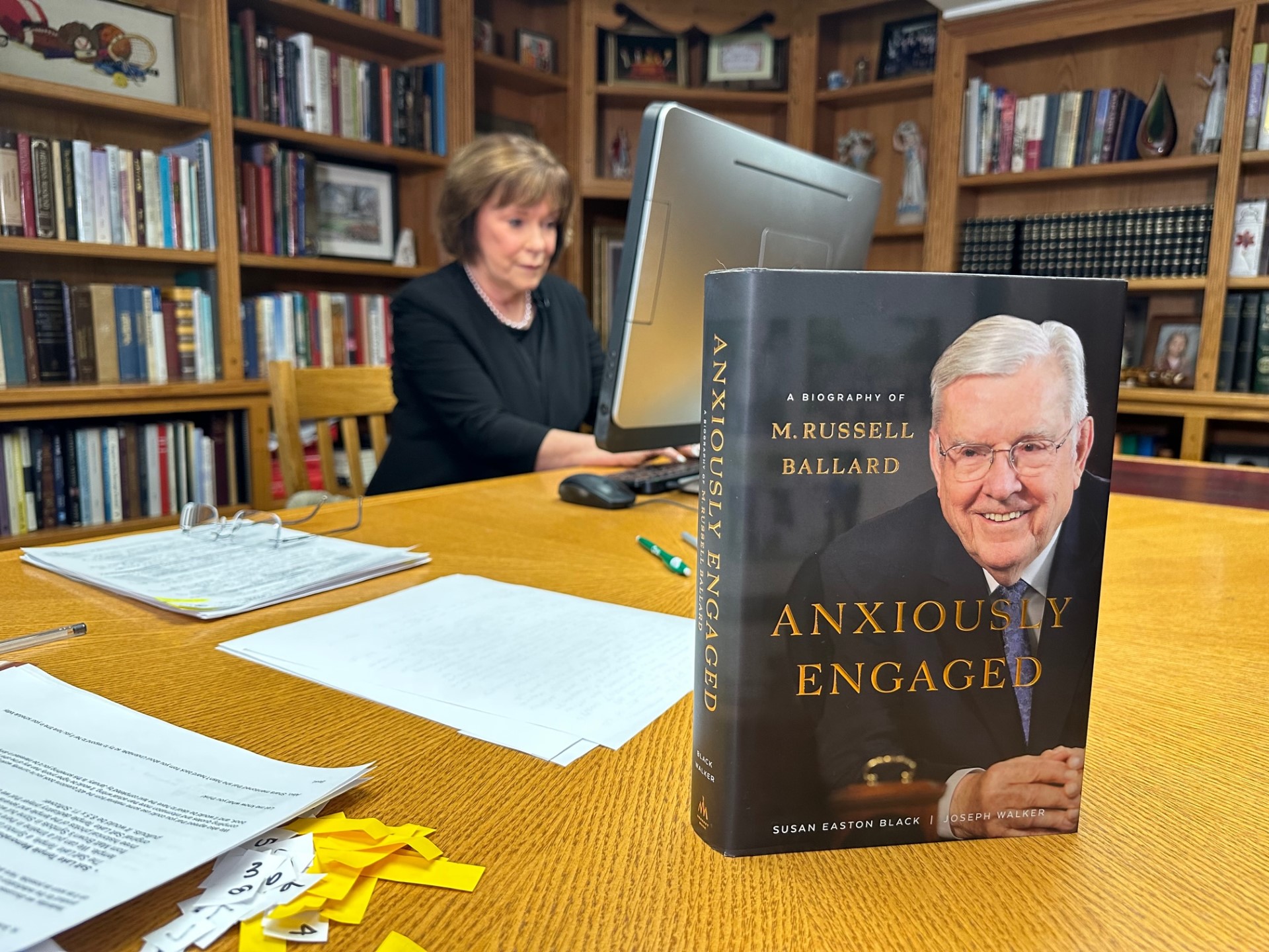 Dr. Susan Easton Black, who wrote President M. Russell Ballard’s biography titled, “Anxiously Engaged.” She says she feels like she has lost a friend.