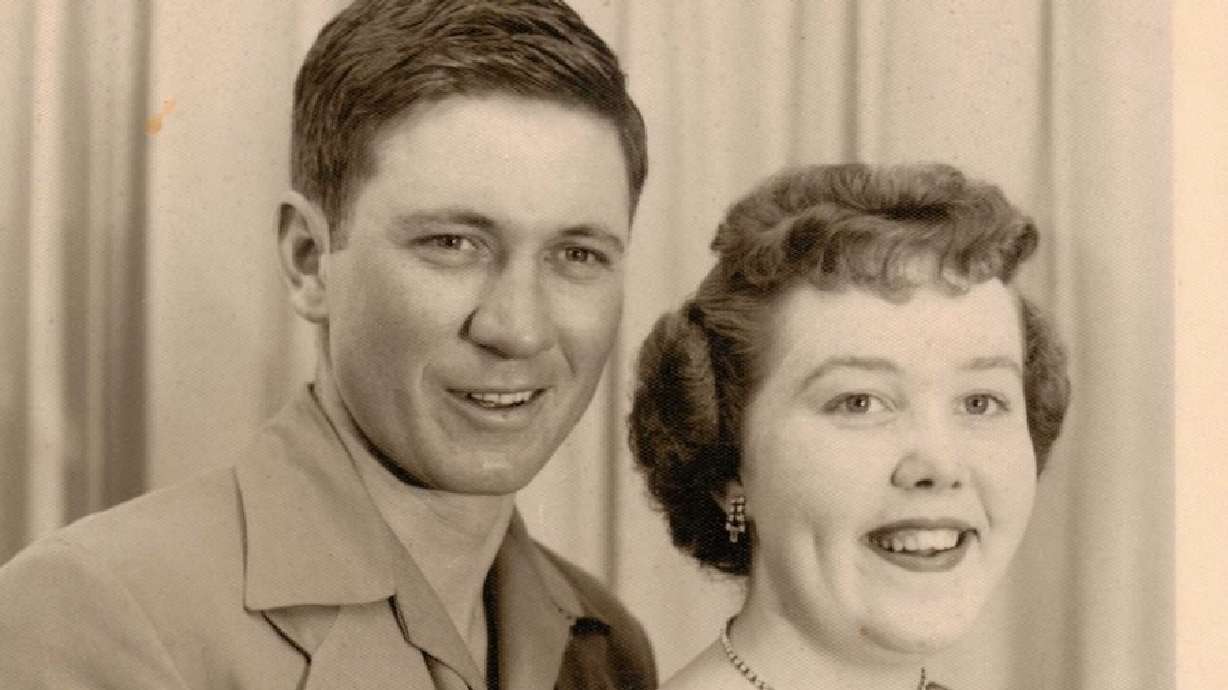 A Utah woman and her family are among thousands of victims who are part of what investigators believe is the largest body-snatching case in American history. Pictured are the woman's parents Harry and Lillian Peacock.