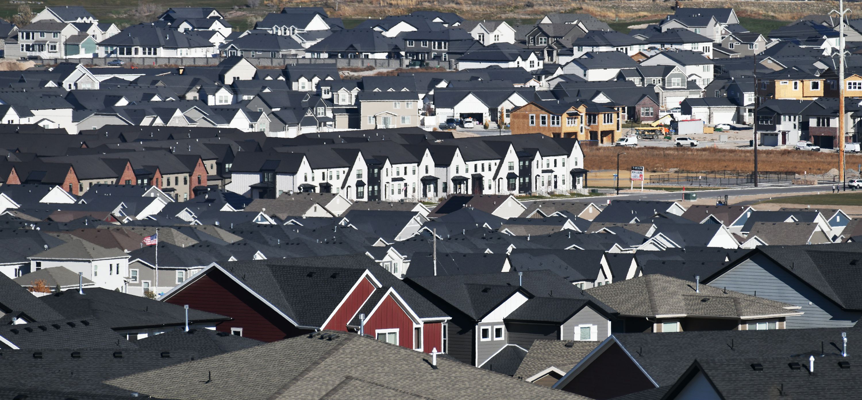 Single-family homes and town houses are seen in the Lehi area on Tuesday. Older Americans — those typically on the tail end of the baby boom — are the ones buying and selling all the houses in the hot U.S. housing market.