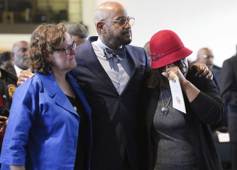 Descendants Angela Holder and Jason Holt, along with Shellye Arnold from Memorial Park gathered on Monday at the Buffalo Soldiers National Museum in Houston. U.S. Army officials say they will overturn the convictions of over 100 Black soldiers accused of a mutiny at a Houston military camp a century ago in a trial that had racial undertones.