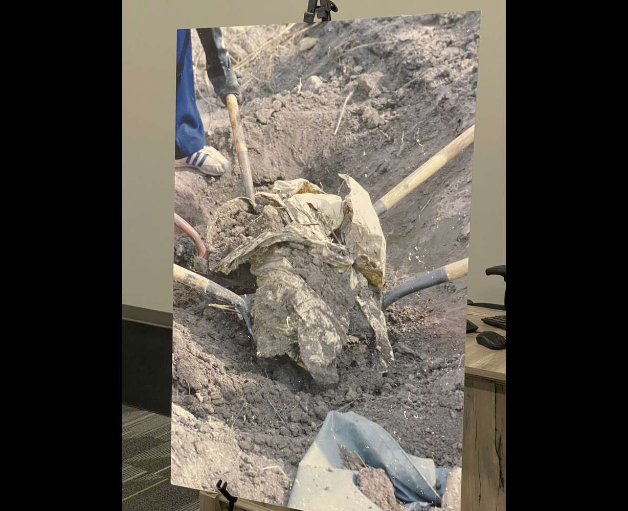 Weber County investigators are hoping a picture of a shower curtain found in 1982 wrapped around the body of 14-year-old Gabriel DiStefano in a ditch will spark the memory of someone in the public who will provide information that will help them solve that cold case homicide and the murder of another woman. Investigators believe both killings are related.
