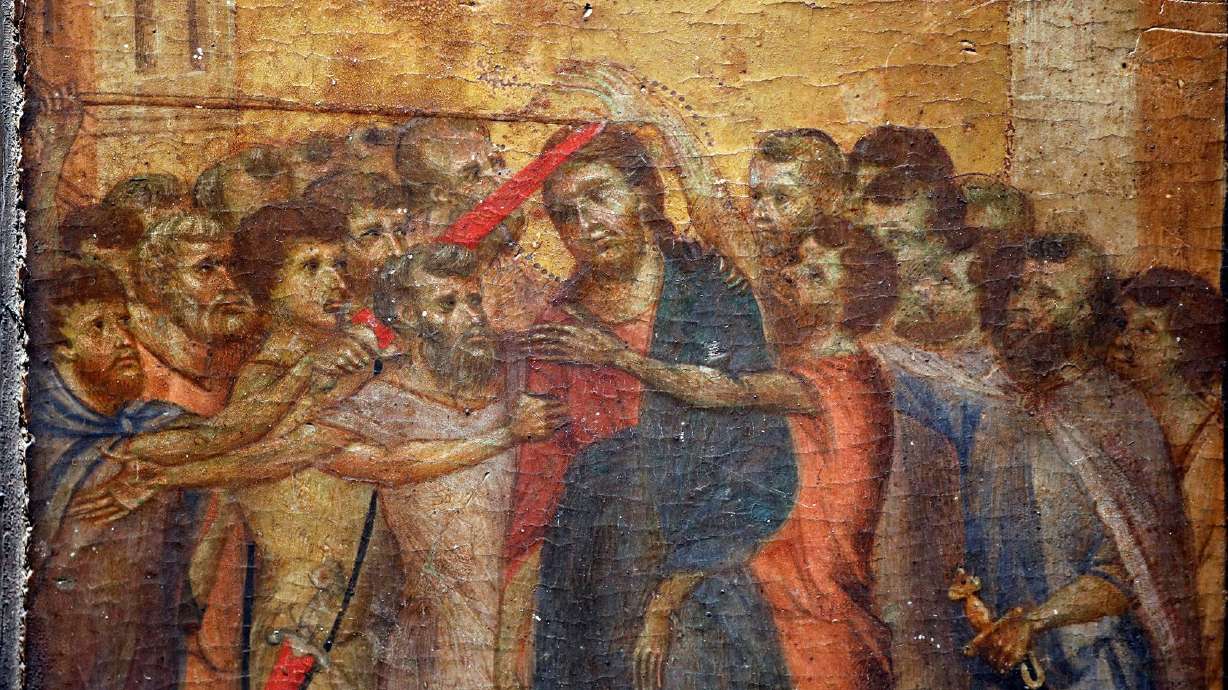 A section of "Christ Mocked" was painted by Cimabue. The Louvre Museum in Paris has added this "national treasure" to its collection four years after it was discovered during a house clearance.