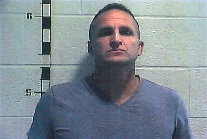 Former Louisville police detective Brett Hankison poses for a booking photograph in Shelbyville, Ky., Sept. 23, 2020. His federal civil rights trial over the 2020 death of Breonna Taylor was declared a mistrial on Thursday.