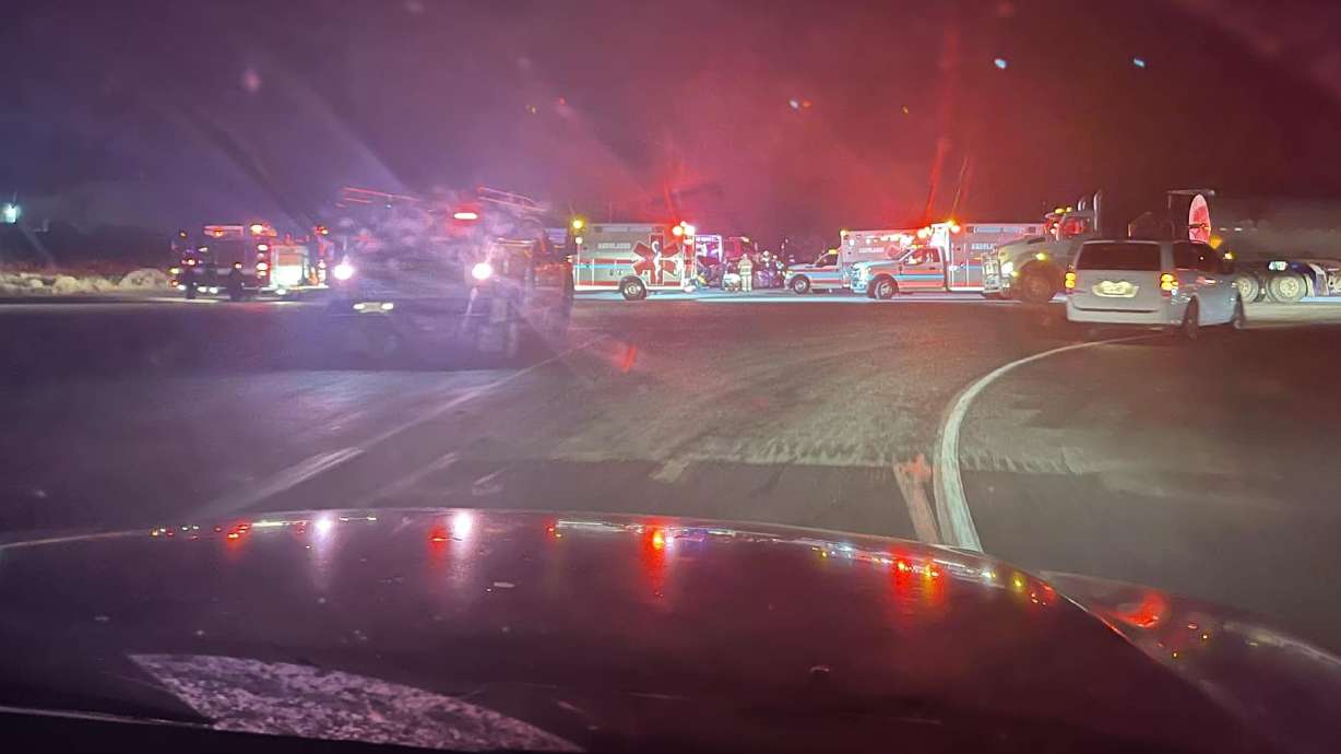 A crash on state Route 10 in Price Thursday night led to four people being transported to the hospital.