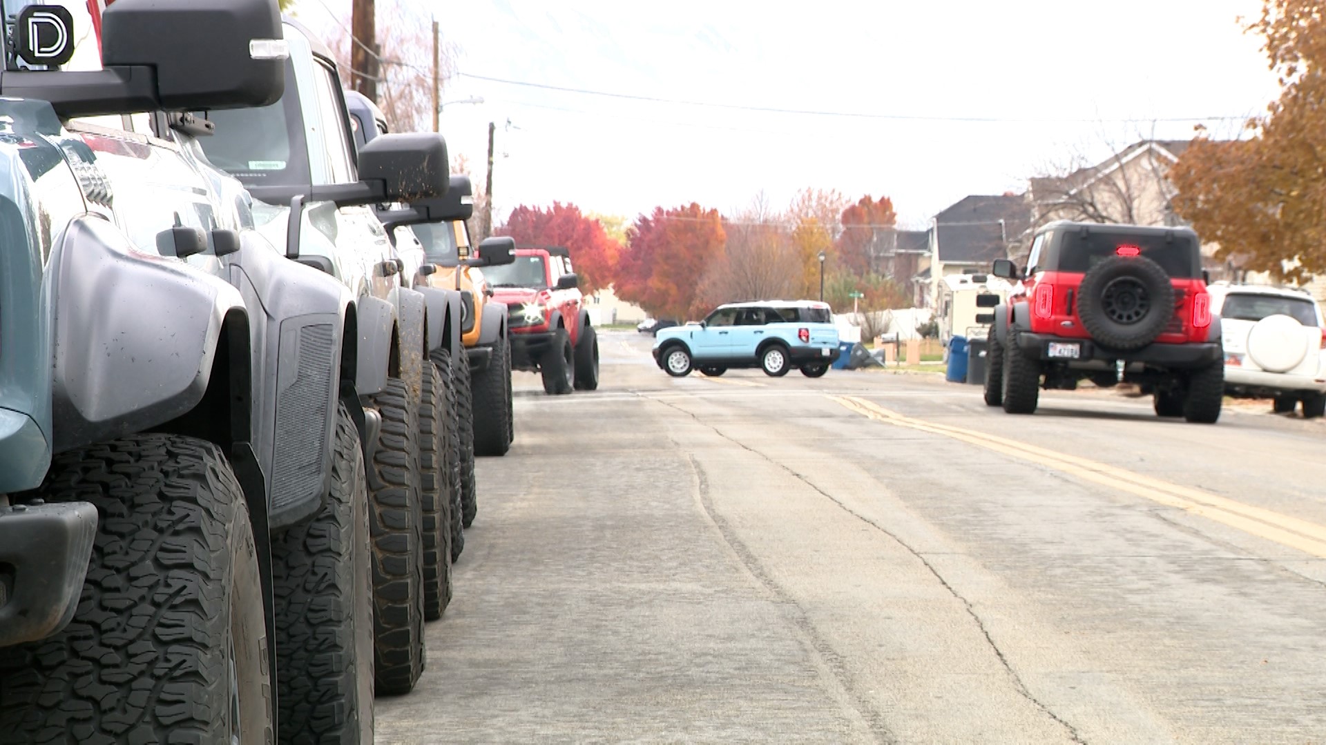 A group of Ford Bronco enthusiasts held a parade outside the home of an American Fork teenager, suffering from terminal cancer, on Saturday. The teenager has a love for Ford Broncos.