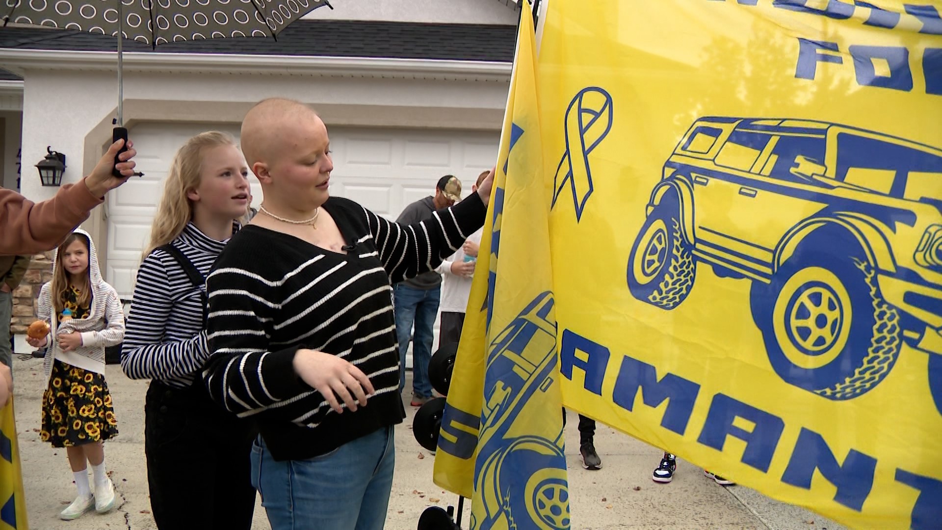 A group of Ford Bronco enthusiasts held a parade outside the home of an American Fork teenager, suffering from terminal cancer, on Saturday. The teenager has a love for Ford Broncos.