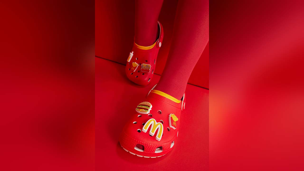 McDonald's is collaborating with Crocs on four limited edition shoe options.
