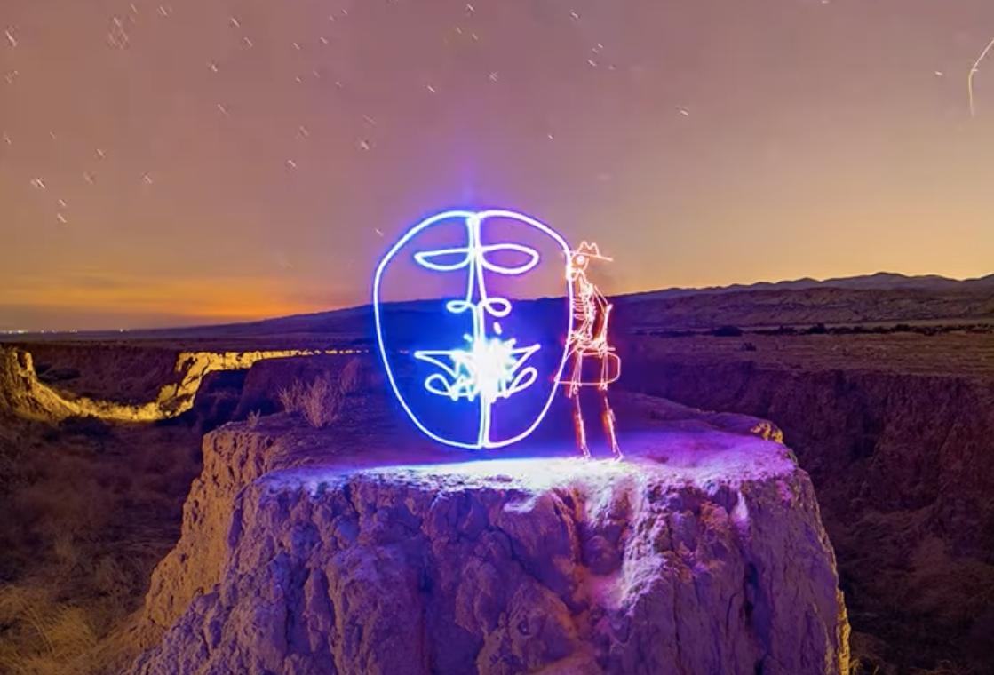 Darren Pearson, an artist known for his stop-motion light-painting videos, puts a lot of time and talent into his one-minute or longer stop-motion videos.