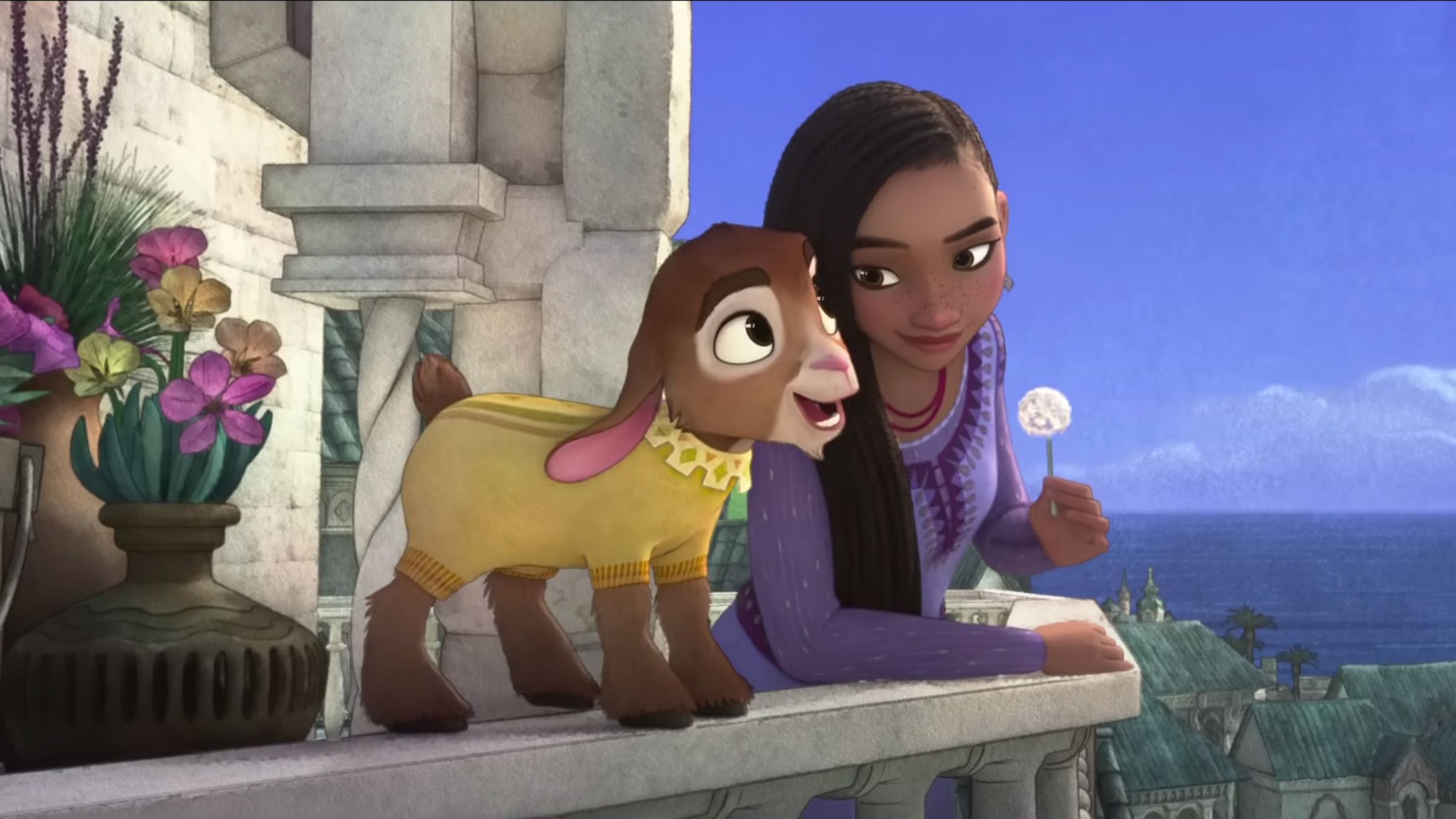 Asha (voiced by Ariana DeBose) in a scene from "Wish," Disney's latest animated movie that opened Wednesday in theaters.