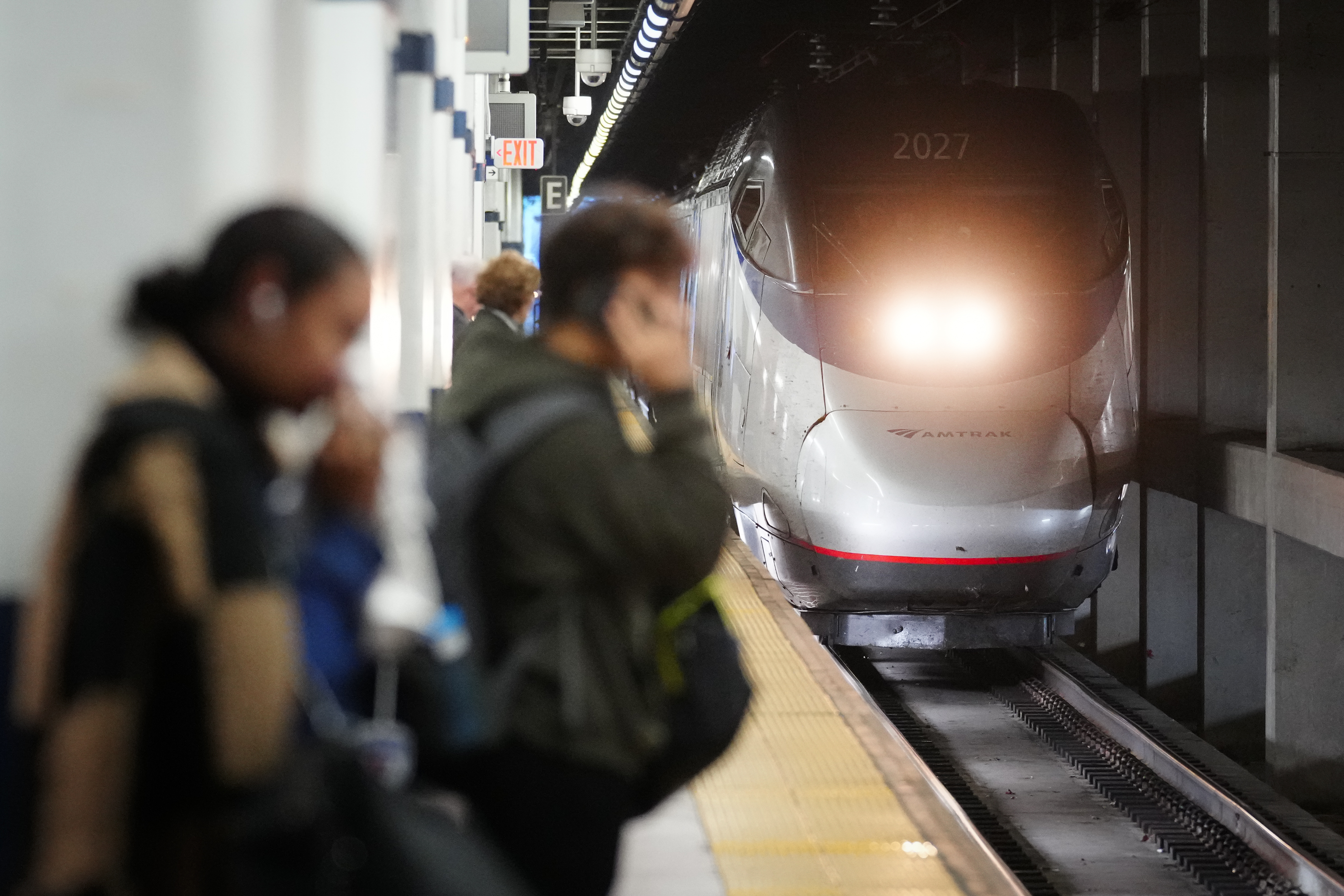 An Amtrak train arrives at 30th Street Station in Philadelphia on Nov. 22. The Federal Rail Administration on Friday announced that it is supporting 69 future rail corridor projects across 44 states, but a plan linking Salt Lake City to Idaho and Nevada is not one of them.