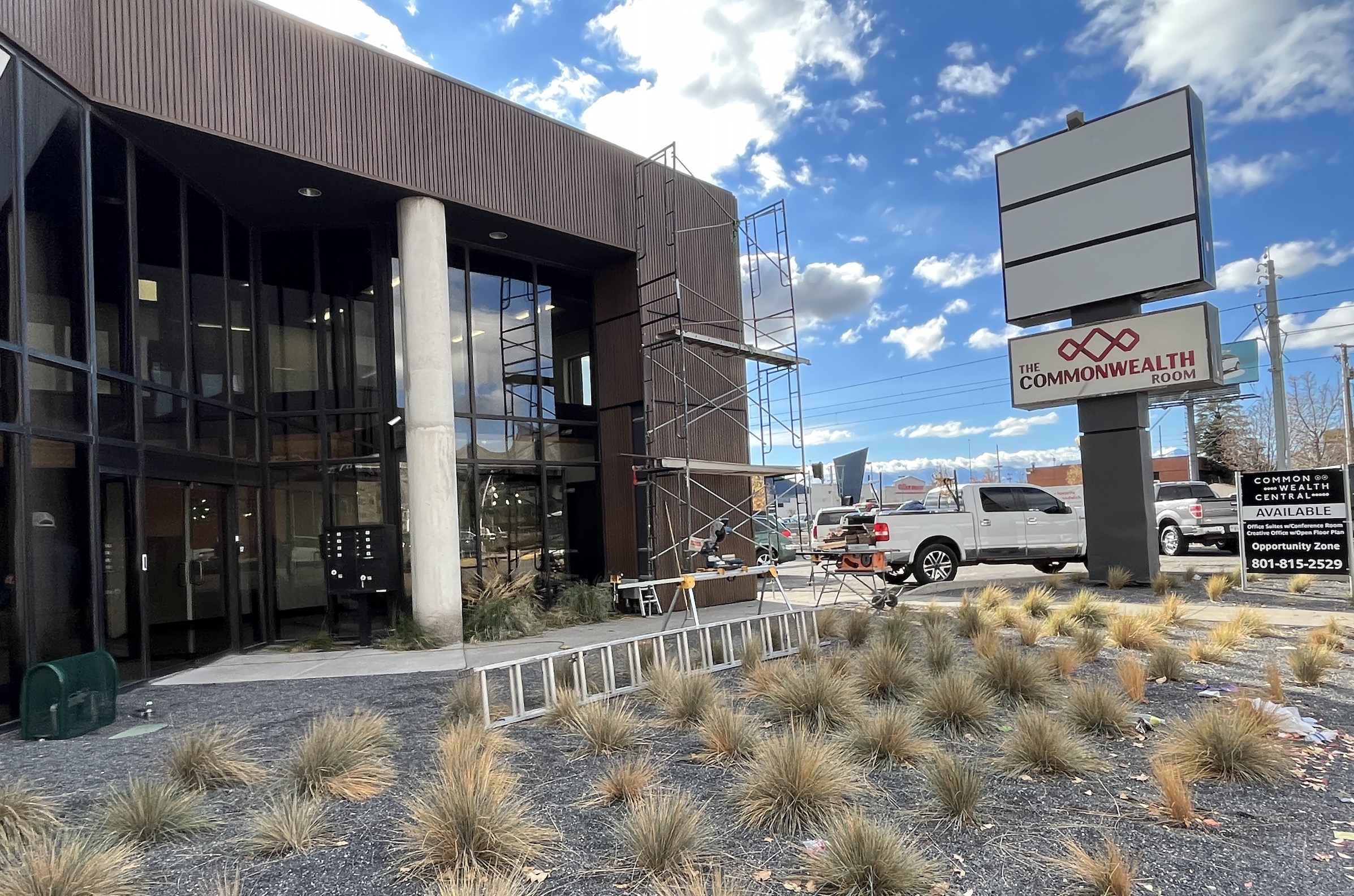 The exterior of the building where Egg Break and some other businesses in the "Commonwealth District" are or will be located in South Salt Lake.