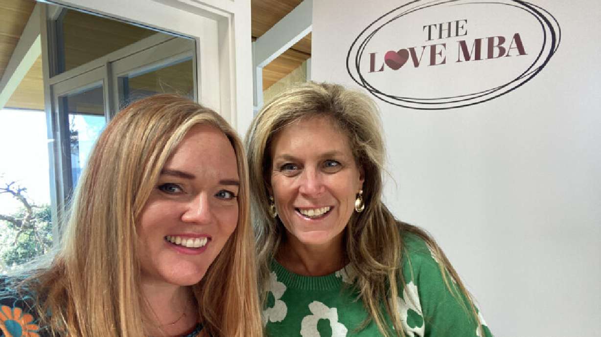 Utah matchmaker Kristin Sokol and colleague Jill Vandor.