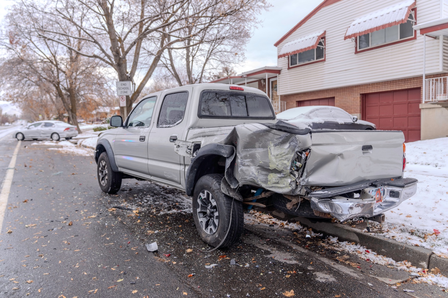 A suspected drunk driver crashed into two cars near 2300 E. Garfield Ave. in Salt Lake City on Friday.