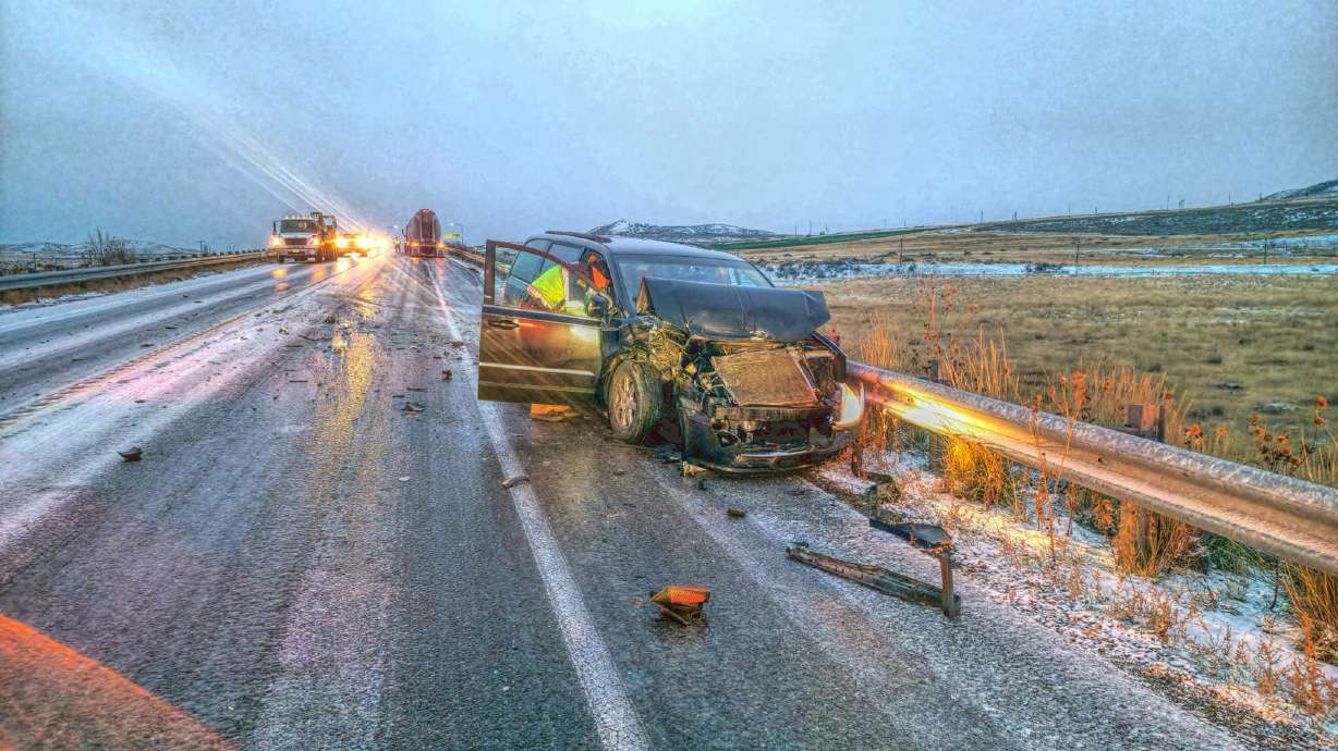 The Garland Fire Department helped with a head-on collision on Highway 30 on Friday morning. The cause of the crash is believed to be icy road conditions.