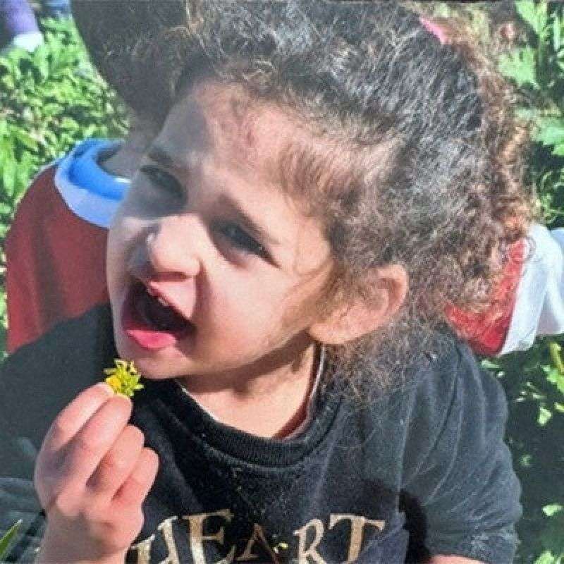 Avigail Idan, 4, who was released after being taken hostage during the Oct. 7 attack by Palestinian militant group Hamas, appears in this undated handout image, obtained by Reuters on Saturday.