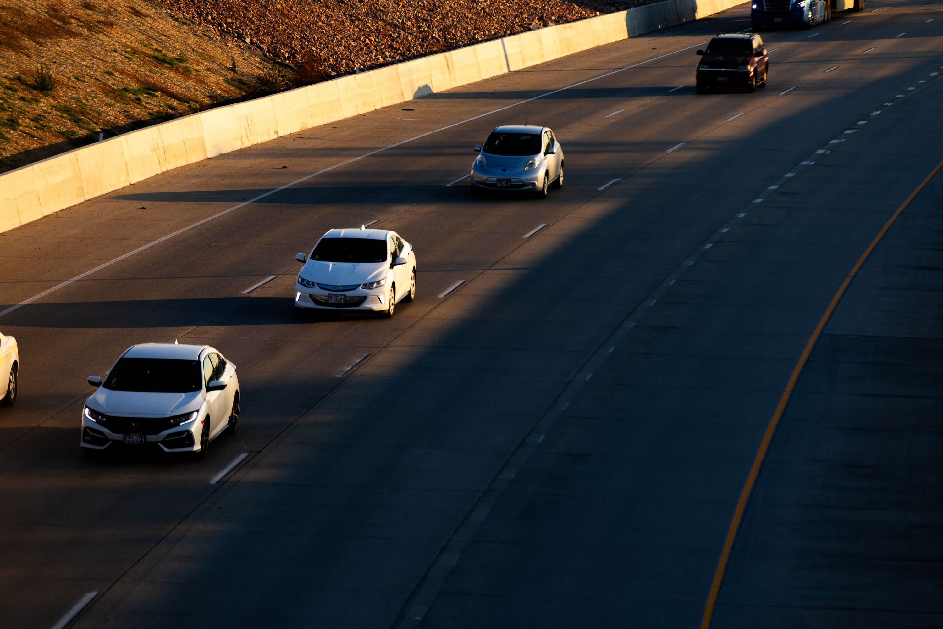 Cars drive on I-15 in Salt Lake City on Monday. A new ranking shows Utah in the No. 1 spot in the country for the best driving experience.