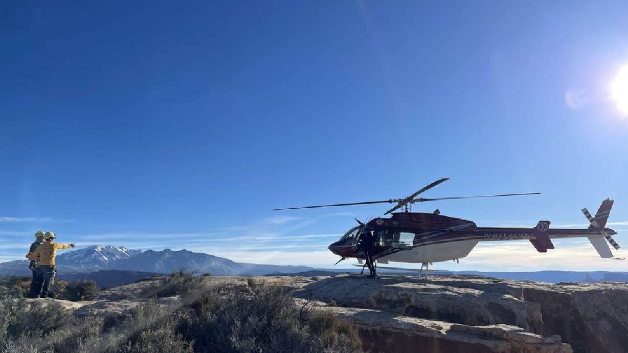 A 37-year-old man was rescued after suffering a lower-leg fracture while BASE jumping in Grand County on Wednesday.
