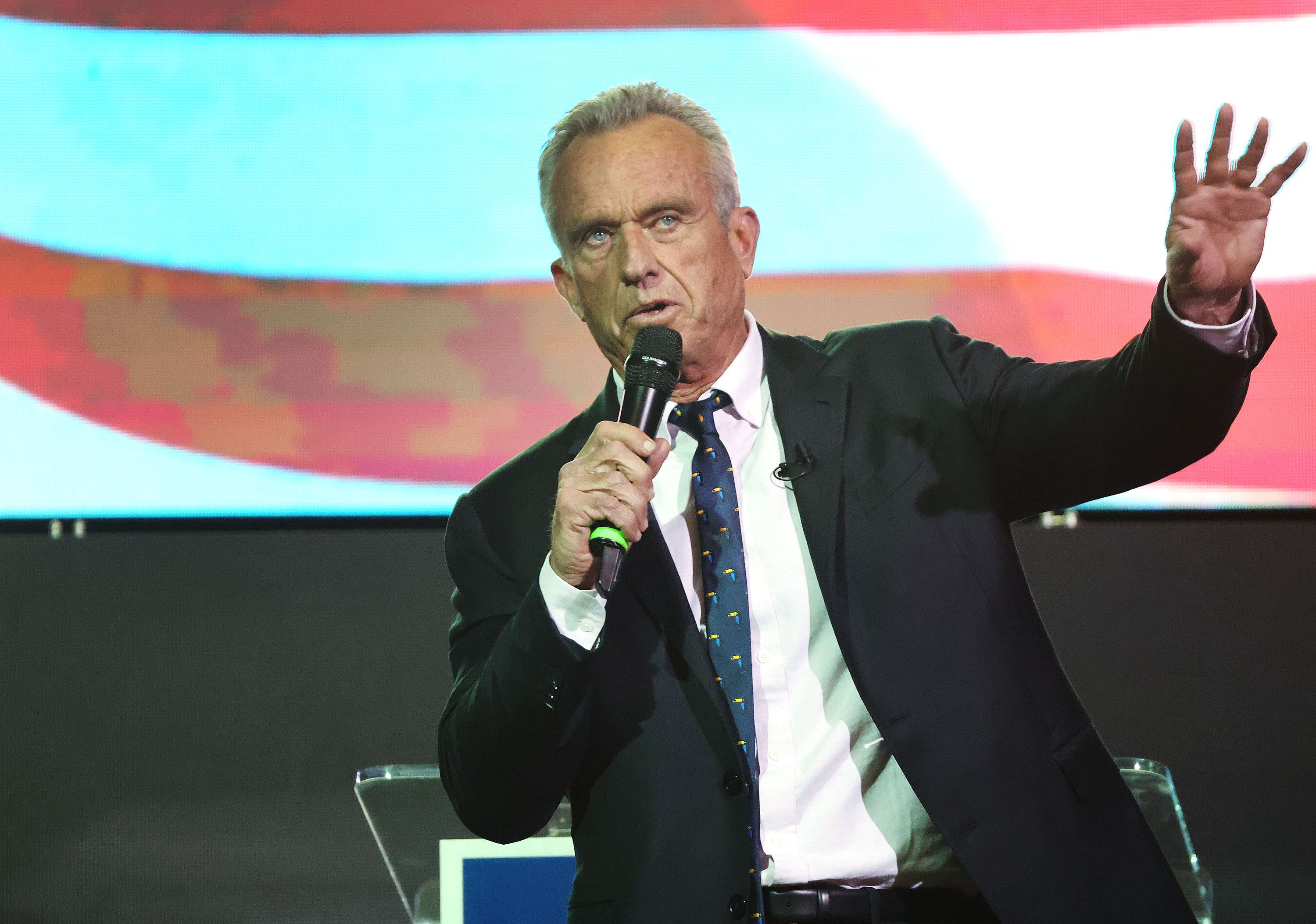 Independent presidential candidate Robert F. Kennedy Jr. speaks at a rally in Salt Lake City on Nov. 30. Utah Lt. Gov. Deidre Henderson agreed not to enforce Utah's Jan. 8 deadline for ballot access following a lawsuit by Kennedy's campaign.