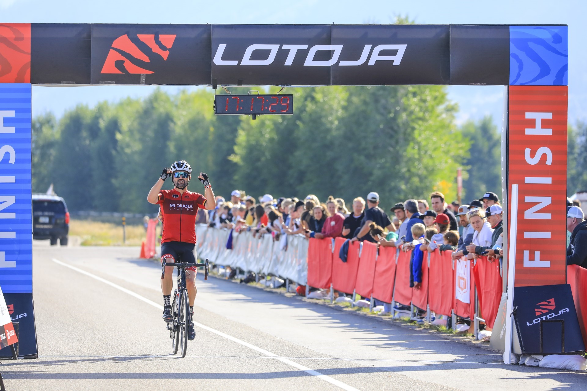 Morgan Daines is at the annual Logan to Jackson Hole cycling race.