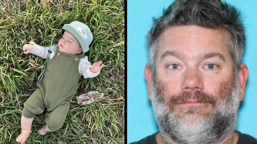 Zeke Gregory Best and his father, Jeremy Albert Best, are shown. Idaho State Police issued an Amber Alert for them after the baby's mother was found dead and Jeremy Best is accused of abducting his son in Victor, Idaho, Friday.
