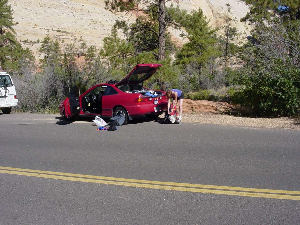 The car on a family road trip in 2004.
