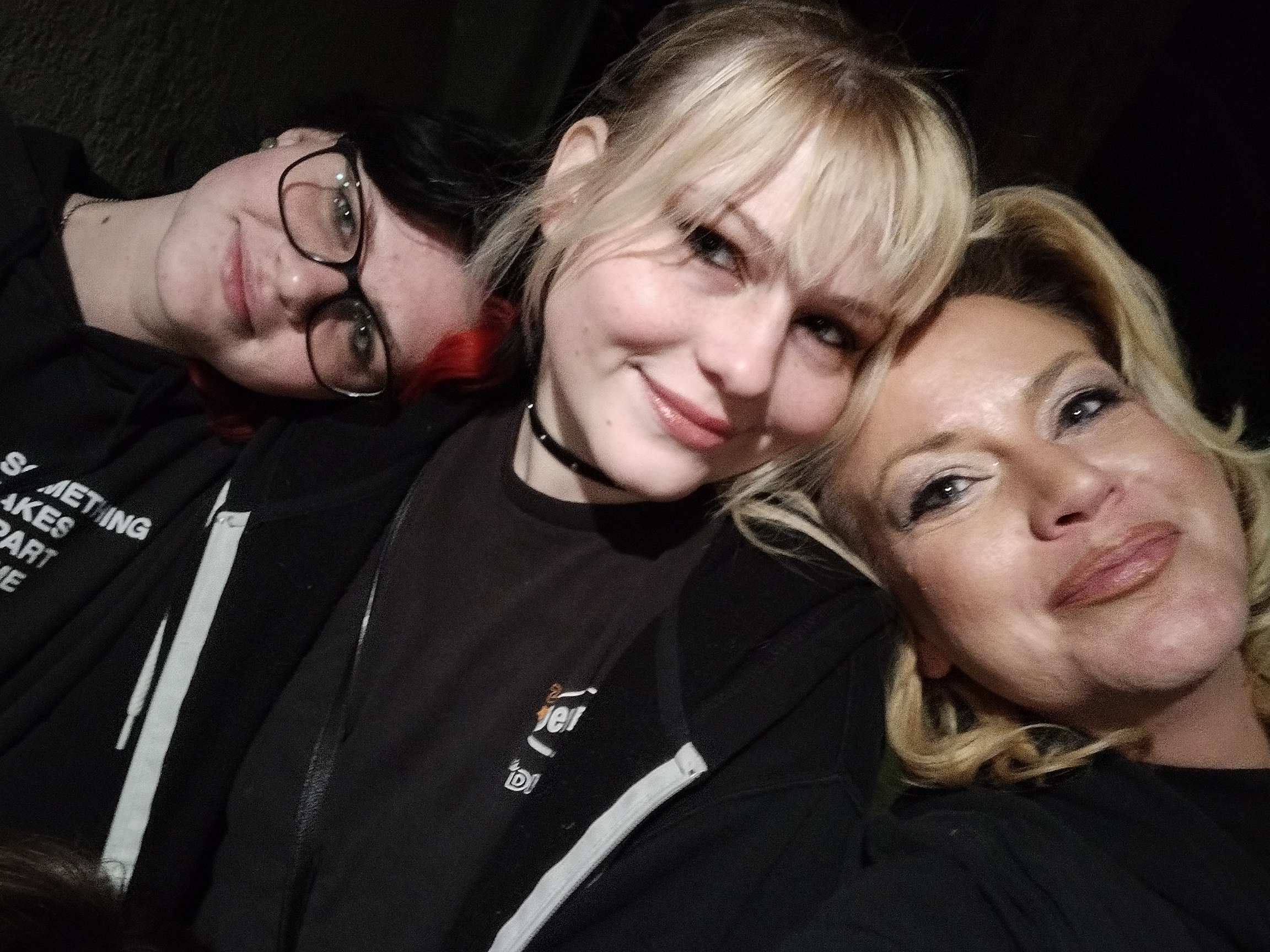 Viktoria Tibbitts, center, with her sister and mother.