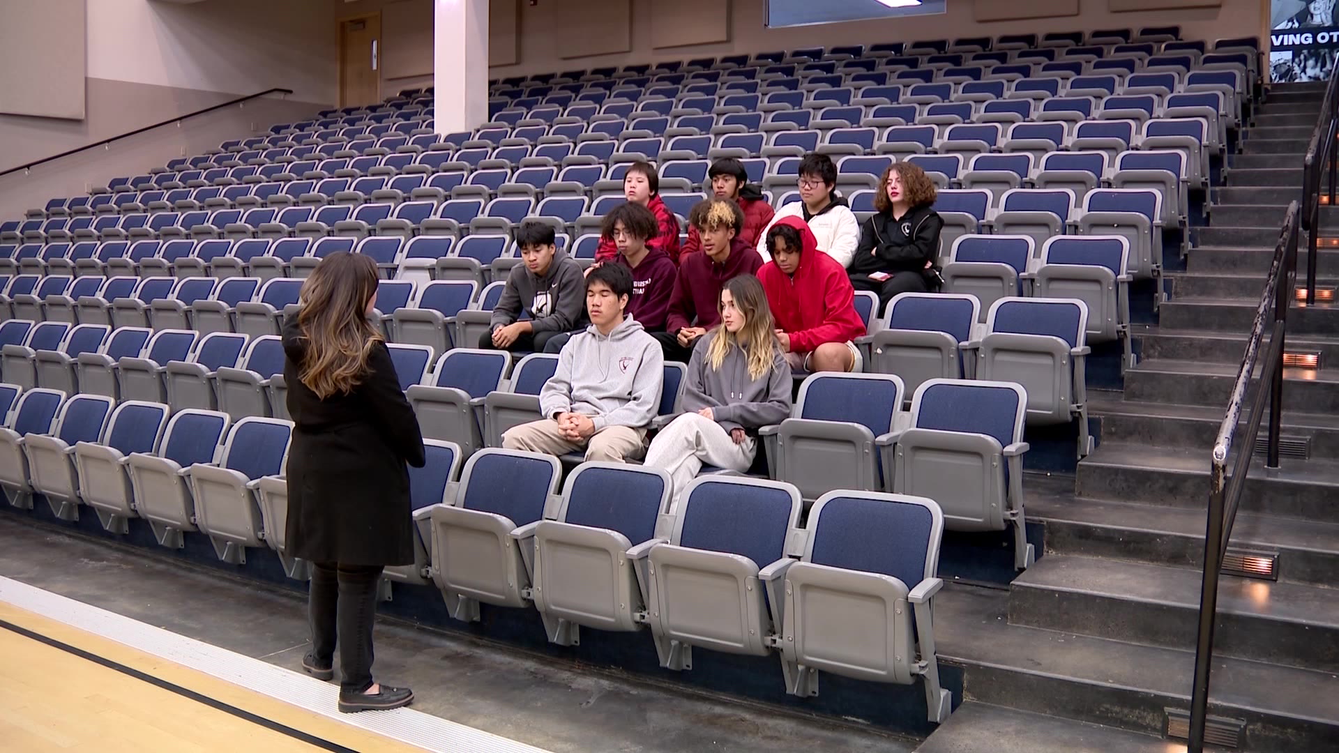 Students at Layton Christian Academy speaking to KSL-TV’s Shelby Lofton about the rescue.