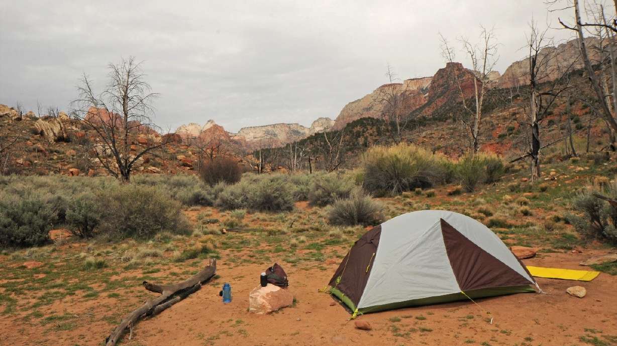 A campsite at Zion National Park. Both Zion and Bryce Canyon national parks are set to begin new camping fees and processes in the coming months.