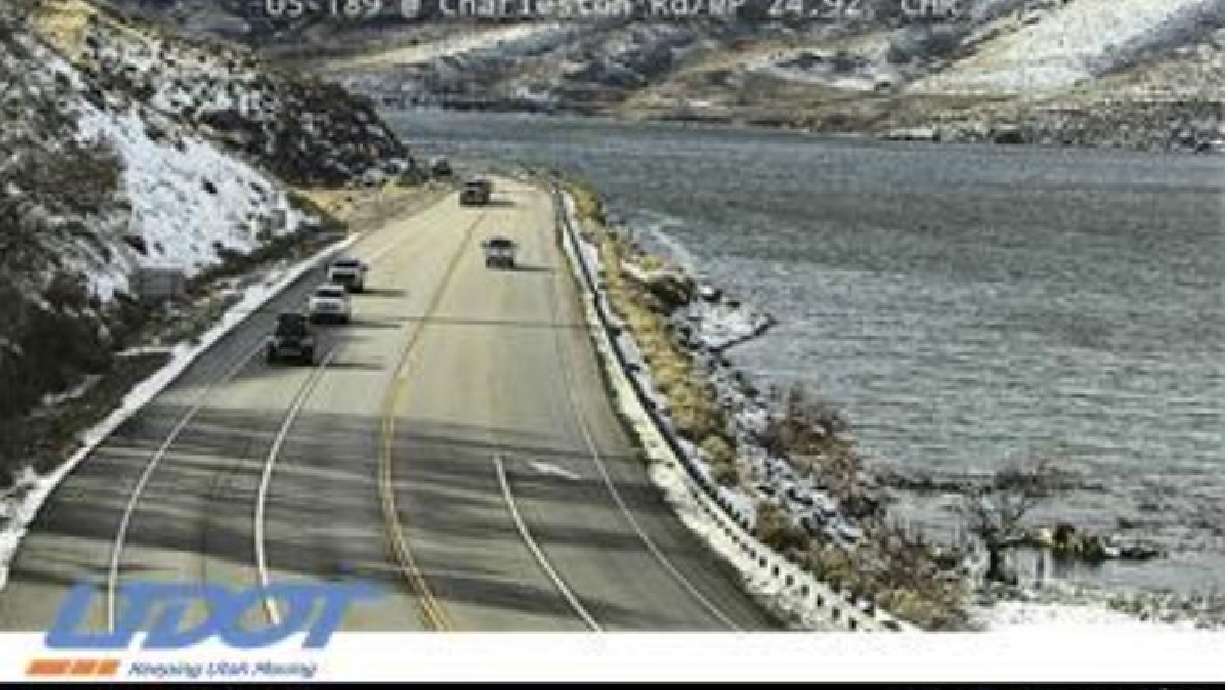 U.S. 189 was briefly closed in both directions near Deer Creek Reservoir on Friday due to a "police incident," according to UDOT.