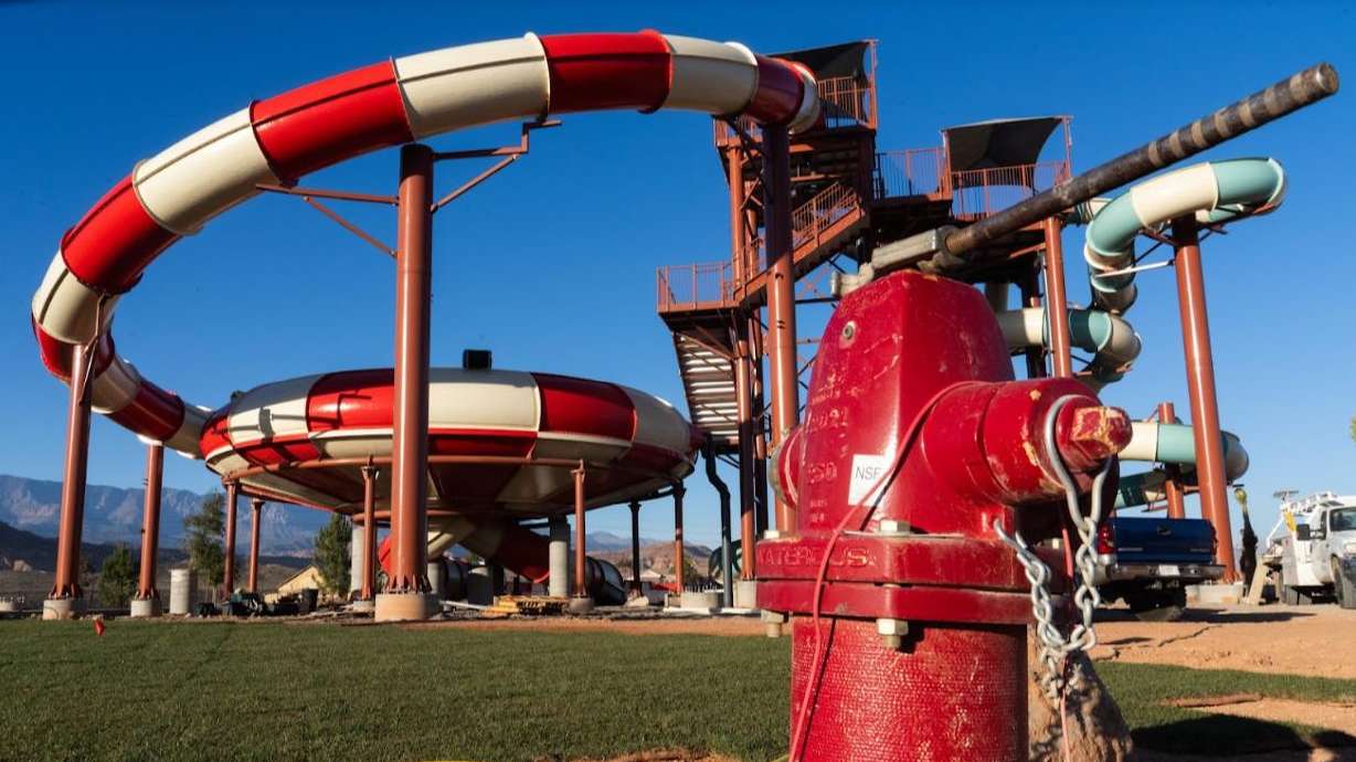 The Zion Utah Jellystone Park water park, in Hurricane, remains under construction, but its developer is considering suing over a water dispute.