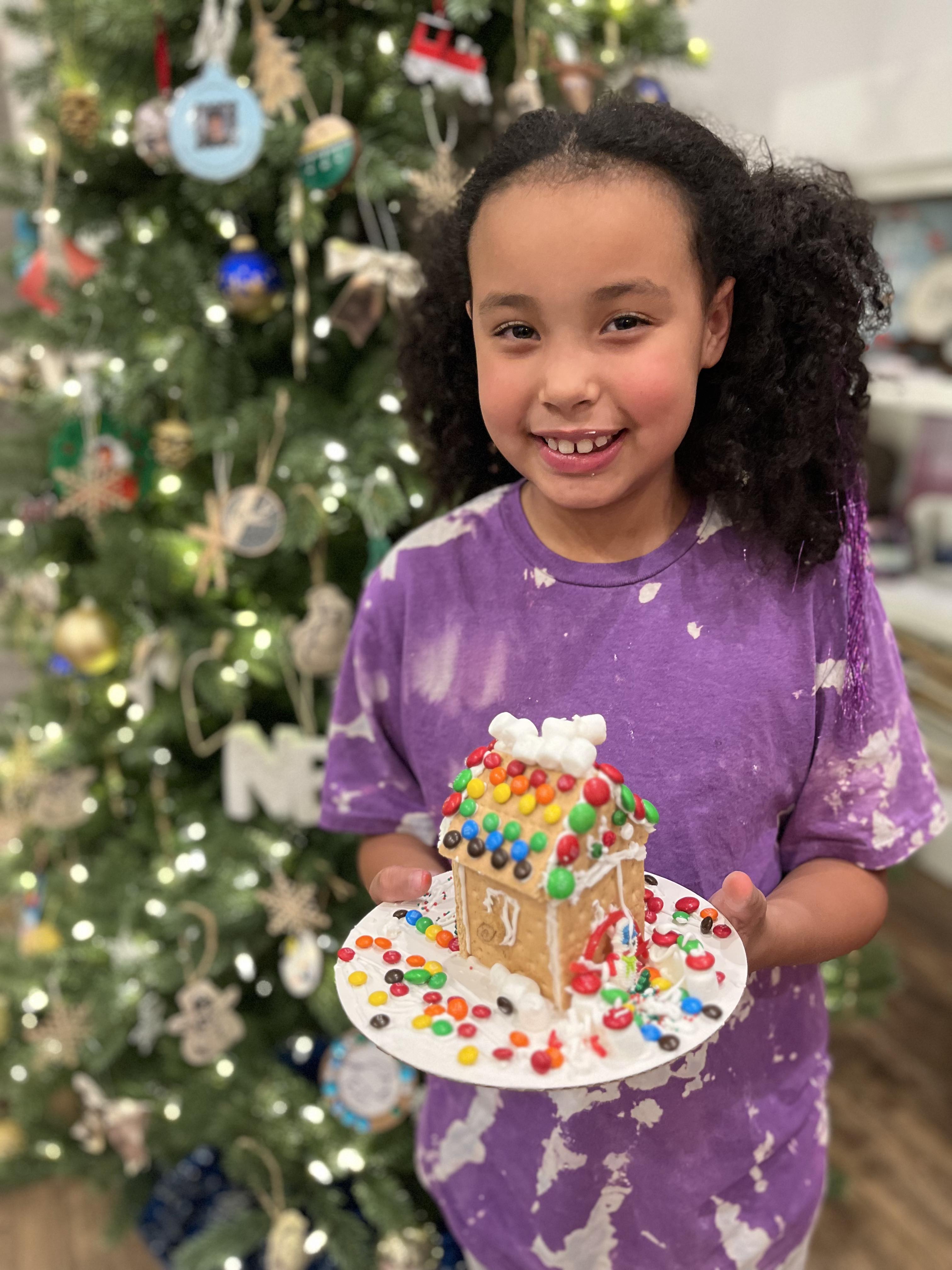 Alma Harris, 8, was flown to Primary Children's Hospital from her home in Eagle Mountain Thursday after she fell from a two-story window, breaking several bones and suffering a head injury.