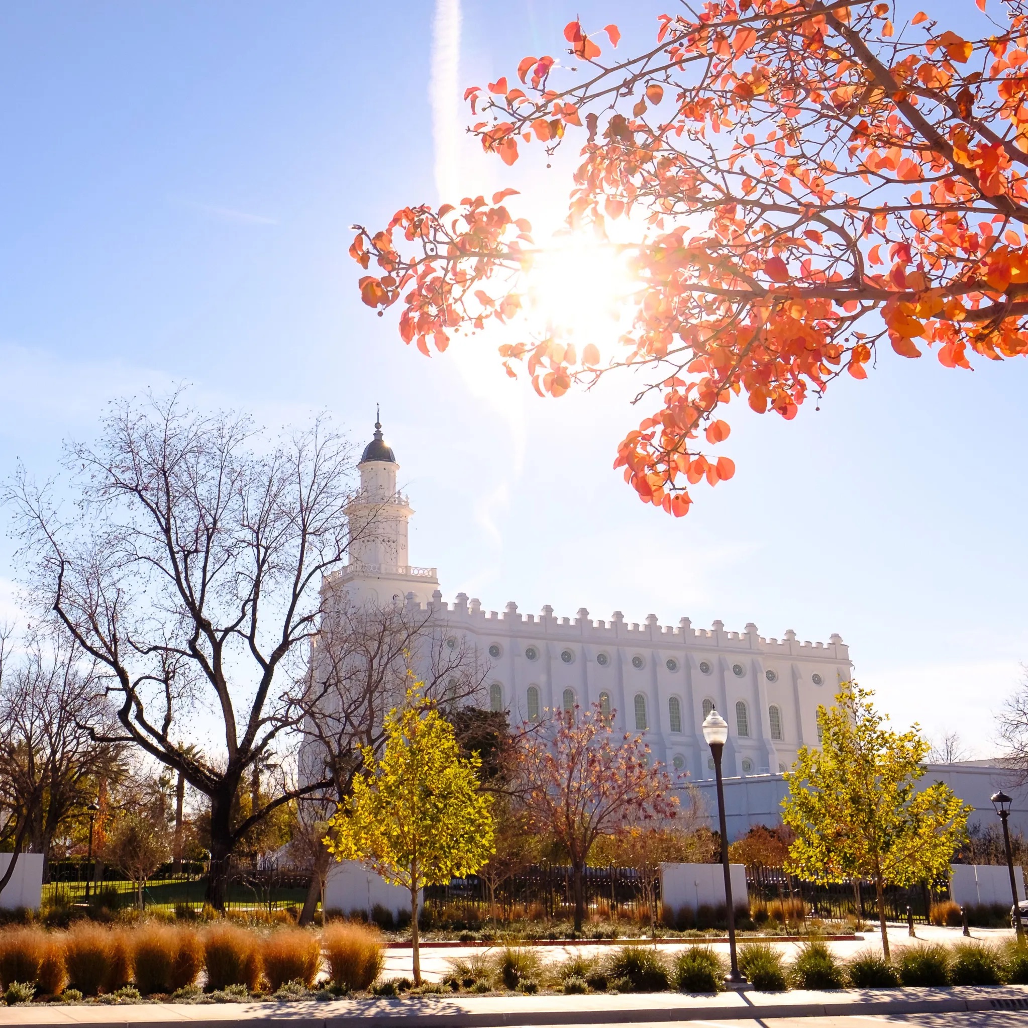 The newly-remodeled St. George Utah Temple of The Church of Jesus Christ of Latter-day Saints is shown Saturday, in St. George.