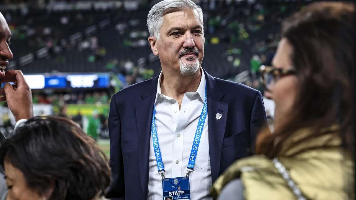 George Kliavkoff at the Pac-12 title game.