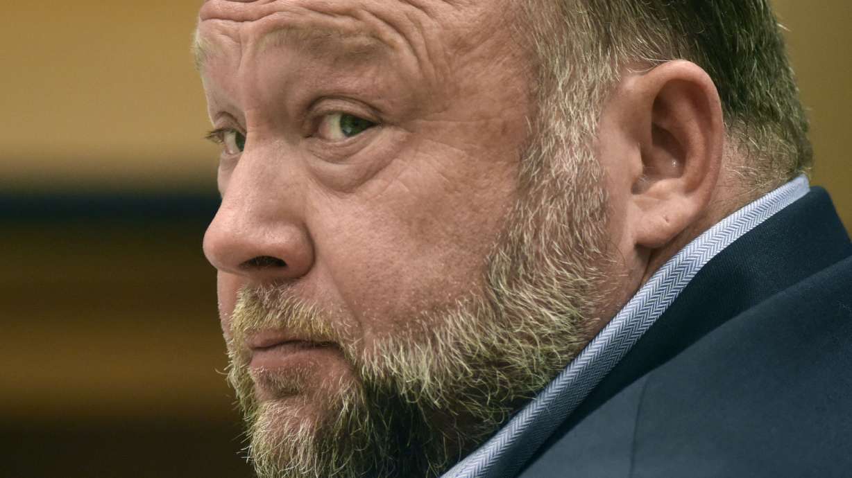 Infowars founder Alex Jones appears in court to testify during the Sandy Hook defamation damages trial at Connecticut Superior Court on Sept. 22, 2022, in Waterbury, Conn. Elon Musk has reactivated Jones’ X account after a five-year ban.