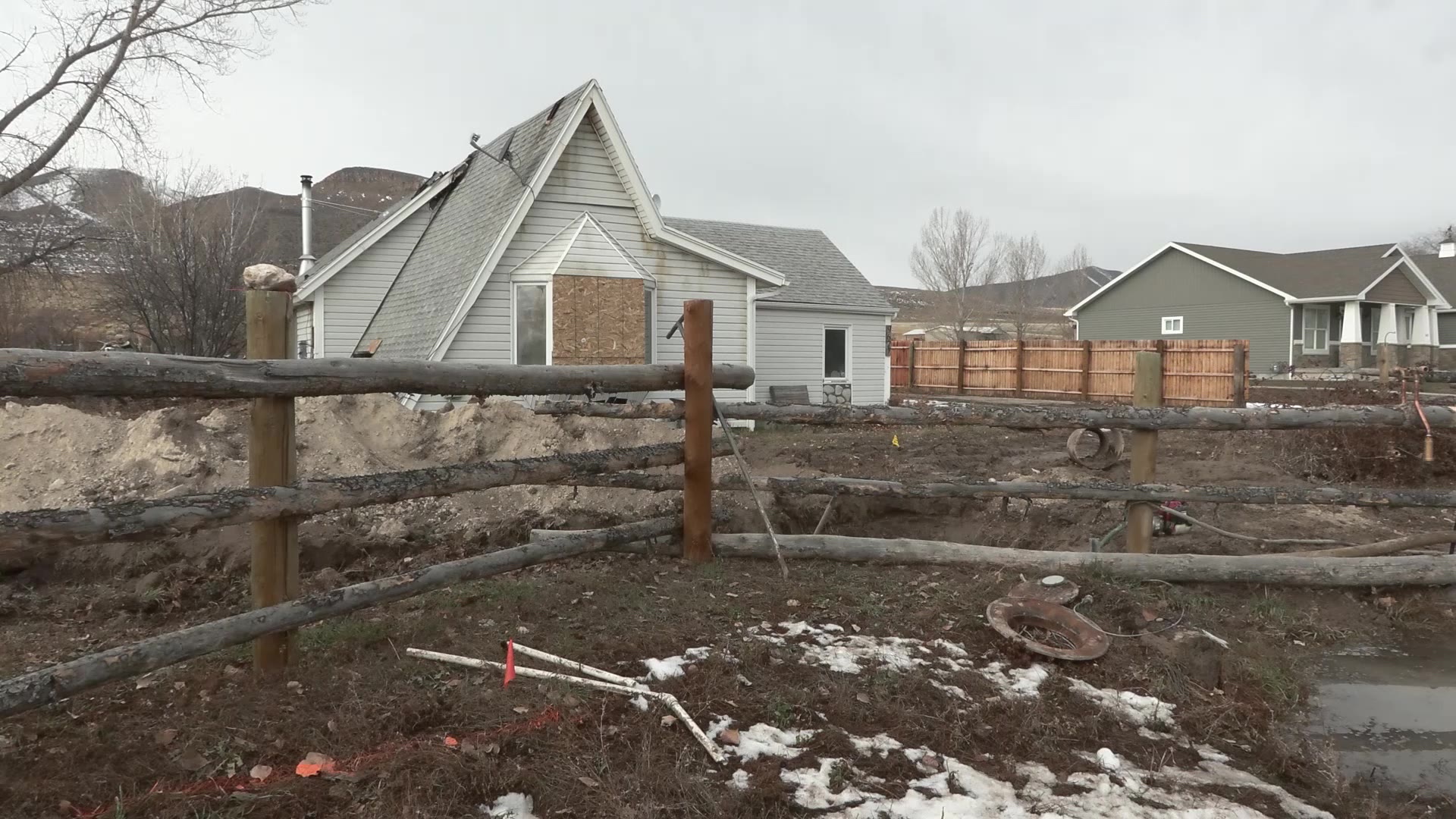 A delivery driver is being credited with saving a home in Box Elder County last Friday.