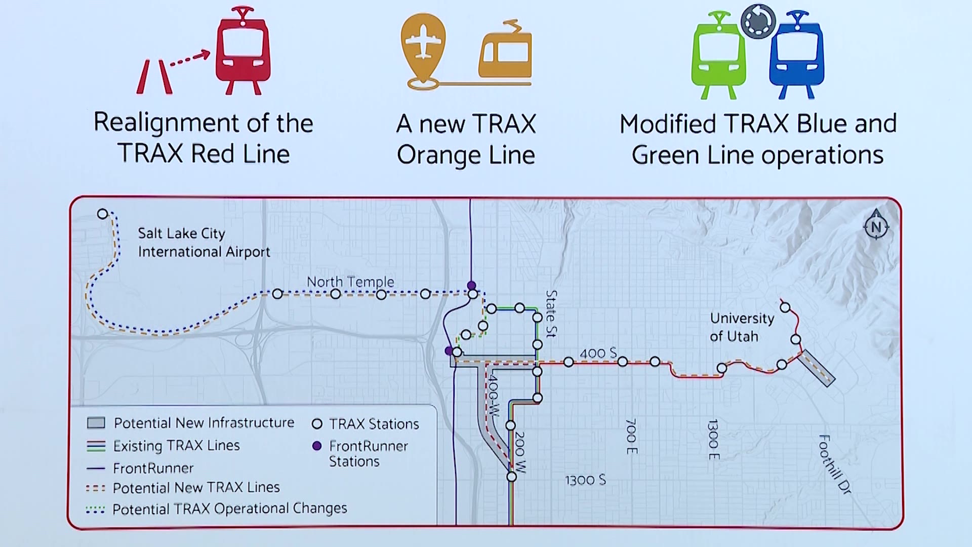 The Utah Transit Authority shared the beginning stages of the Techlink TRAX study that's underway with community stakeholders Tuesday.