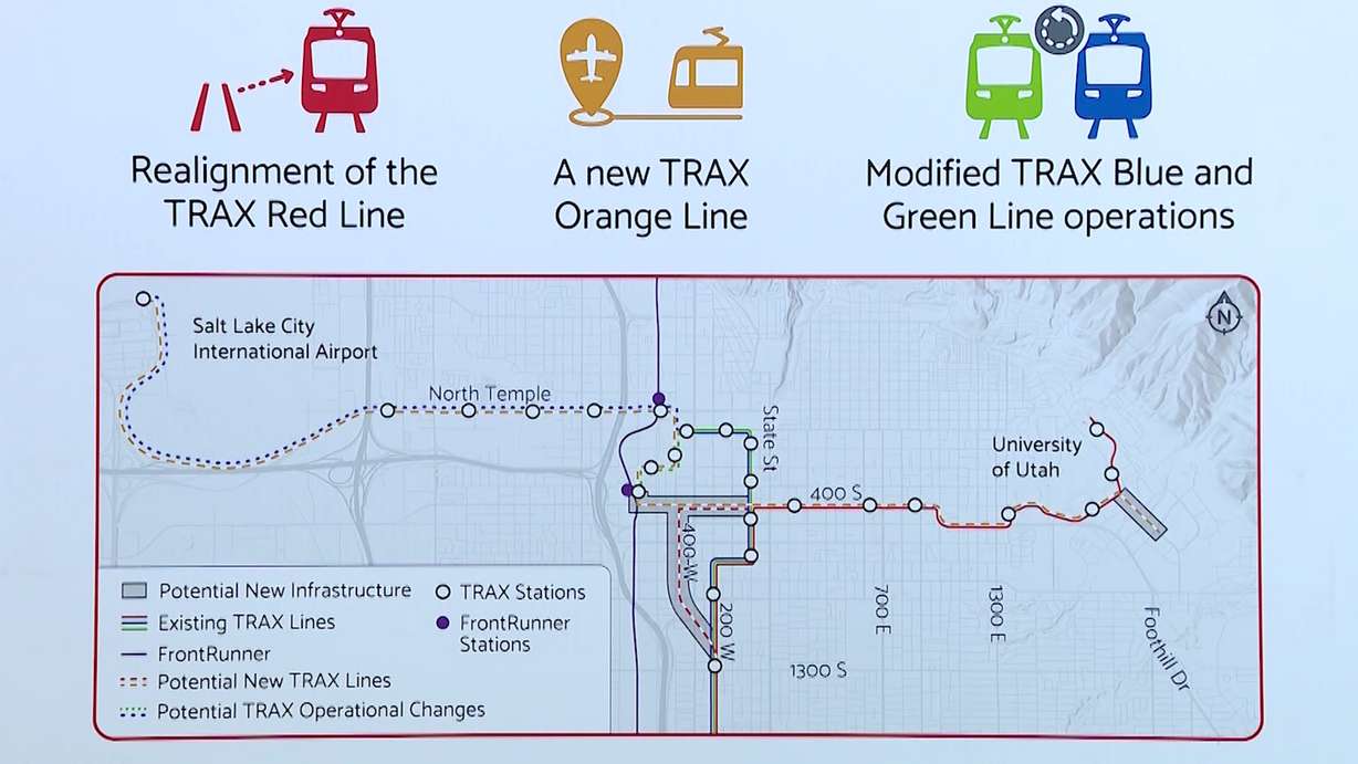 The Utah Transit Authority shared the beginning stages of the Techlink TRAX study that's underway with community stakeholders Tuesday.