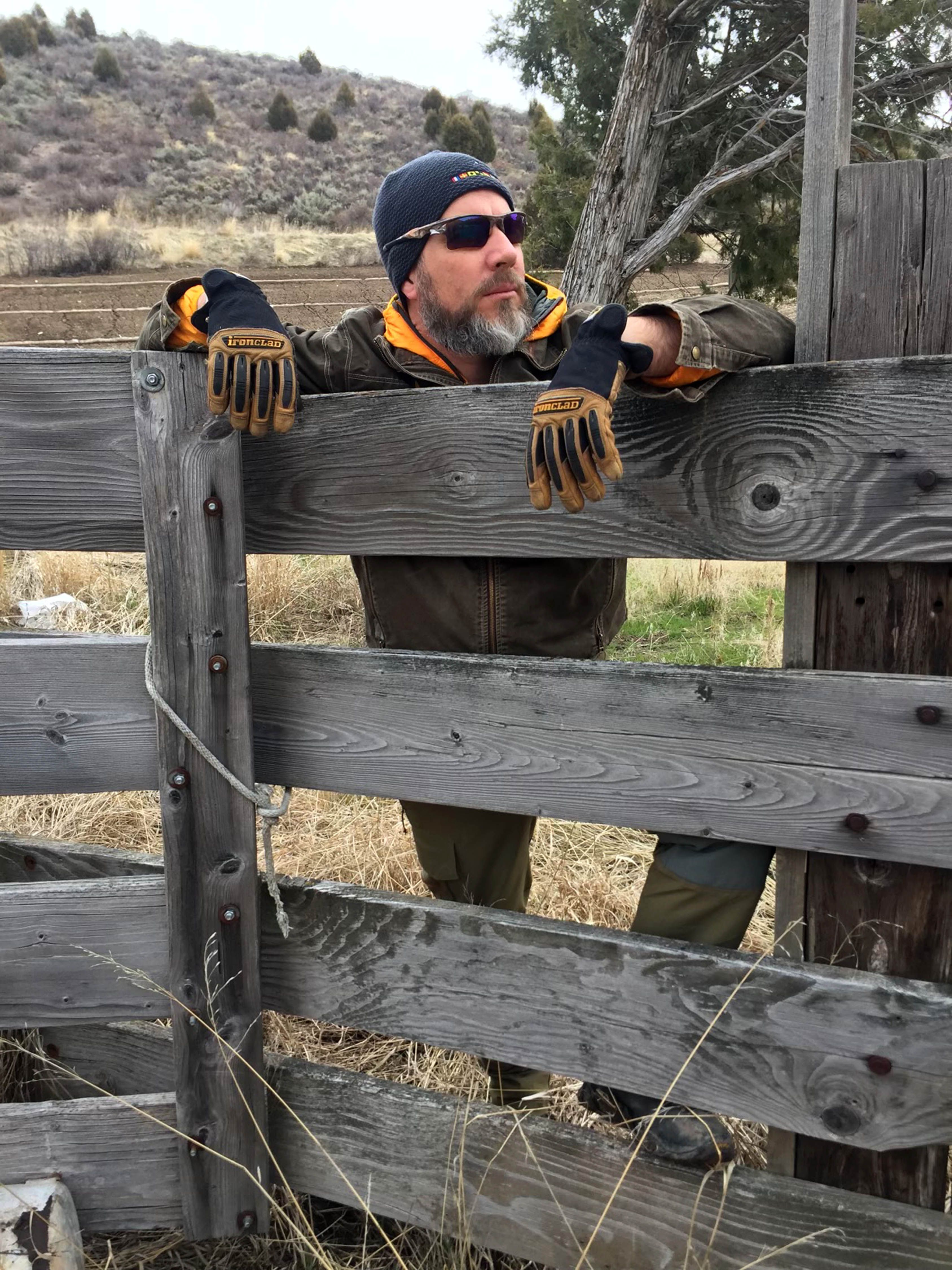 Larry H. Miller Company chairman of the board Steve Miller is pictured on the family ranch in southeastern Idaho in this undated photograph.