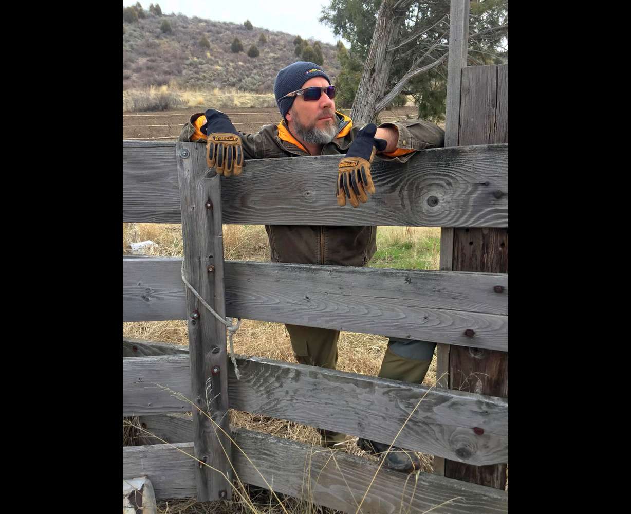 Larry H. Miller Company chairman of the board Steve Miller is pictured on the family ranch in southeastern Idaho in this undated photograph.