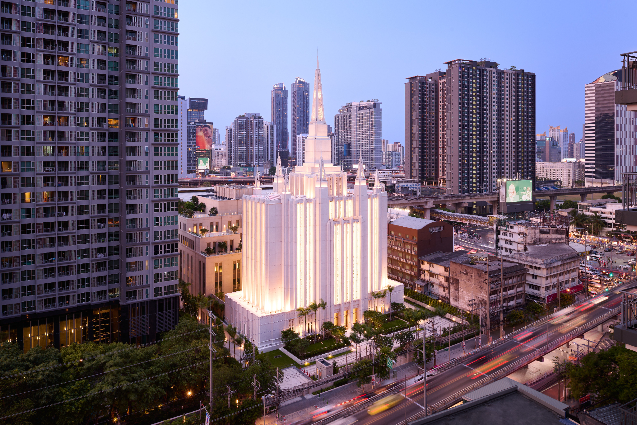 A photo of the Bangkok Thailand Temple, which was dedicated in October. The church announced Wednesday it will be opening a missionary training center at the temple complex in January.