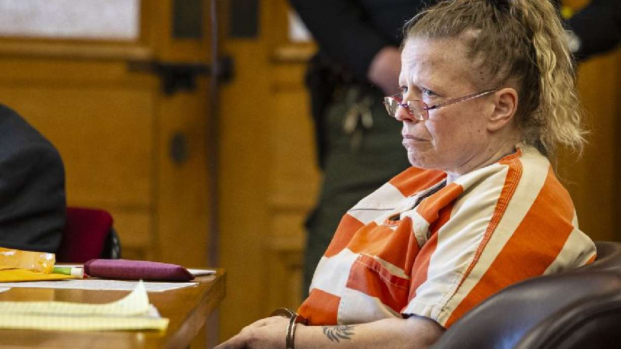 Mandy Benn appears in court at Ionia County Courthouse in Ionia, Mich., Tuesday. Benn fatally struck two bicyclists that were riding in a July 2022 fundraiser for Make-A-Wish Foundation.