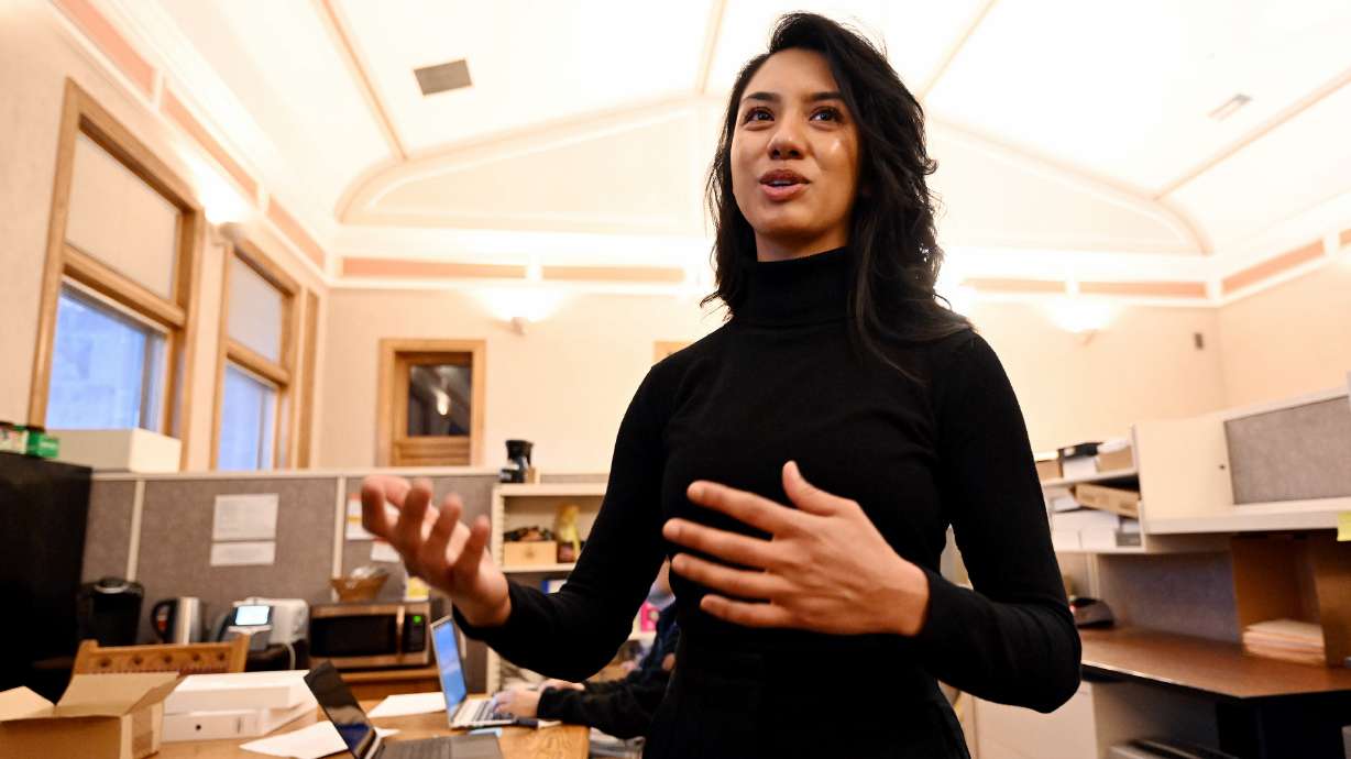 Eva López Chávez talks about her hopes and vision in Salt Lake City on Dec. 13, 2023, ahead of her inauguration last January as a Salt Lake City Council member.