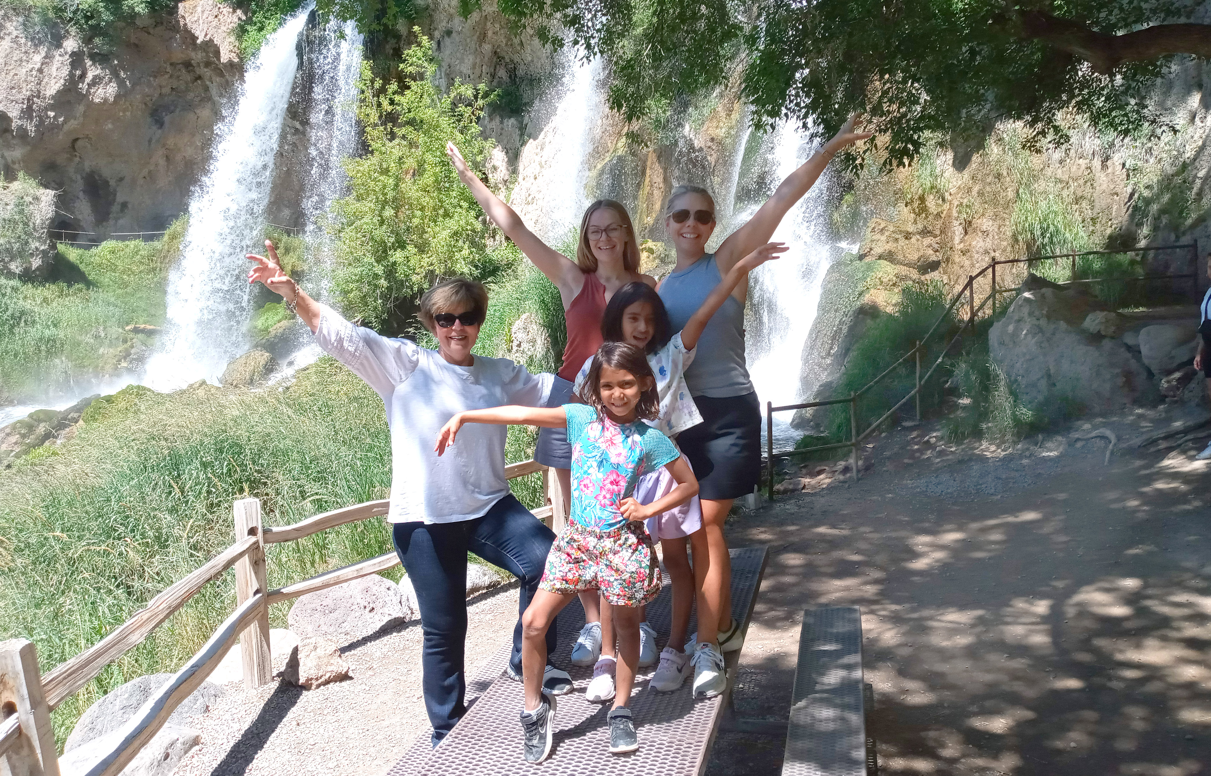 Kerri Robbins and a few of her grandchildren.