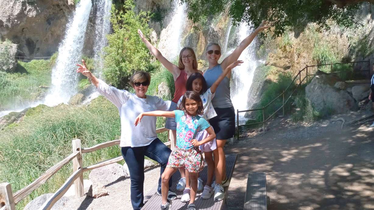 Kerri Robbins and a few of her grandchildren.